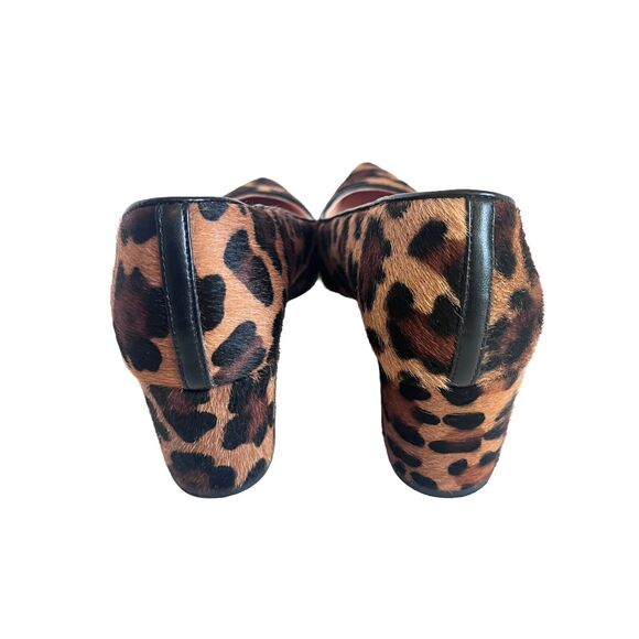 J. Crew Laney Mid Heel Pumps in Leopard Print Calf Hair Women's Size 6.5 - Picture 6 of 11